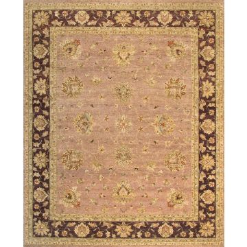 Rugsville Ziegler Purple Brown Wool Rug 10215 (270 x 360 cm)