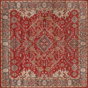 Rugsville Sansone Traditional Red & Rust Handmade Wool Rug (150 x 240 cm)