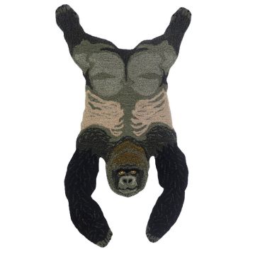 Groovy Gorilla Animal Handmade Wool Rug (90 x 150 cm)