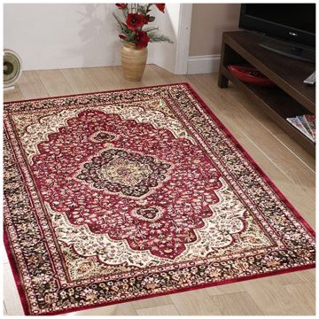 Rugsville Alizeh Kashmir Silk Hand knotted Red Rug (120 x 180 cm)