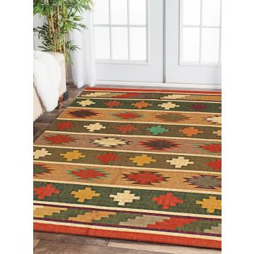 Rugsville Tribal Multi Jute Dhurrie (120 x 180 cm)