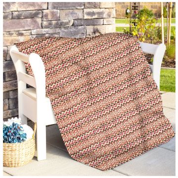 Rugsville Fine Cotton Chevron Beige Bedspread Kantha Quilt 60" X 90"