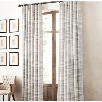Antique Brass Linen Hook Top 7 Feet Drapery Curtains 47006 40" x 84"