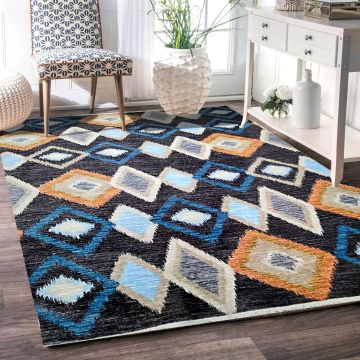 Rugsville Simo Designer Ikat Turkish Modern Rug (150 x 240 cm)