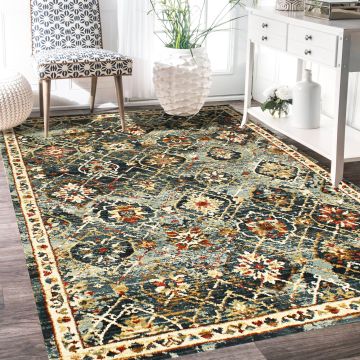 Rugsville Akay Transitional Green Designer Persian Rug (158 x 223 cm)