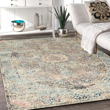 Rugsville Davi Transitional Multi Floral Persian Rug (160 x 228 cm)