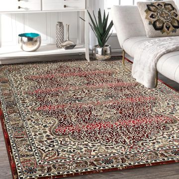 Rugsville Xavier Red Oriental Persian Rug (158 x 220 cm)
