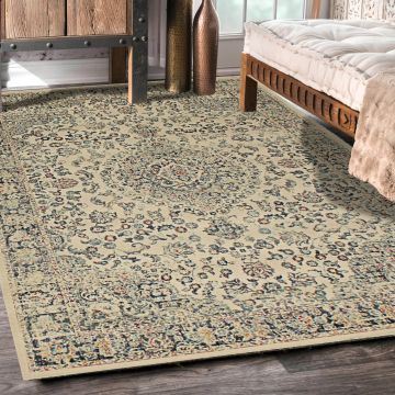 Rugsville Vaughan Beige Oriental Persian Rug (160 x 223 cm)