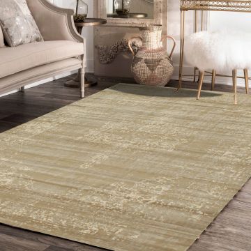 Rugsville Inez Vintage Beige Oriental Persian Rug (150 x 230 cm)