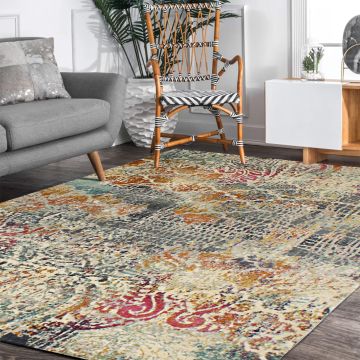 Rugsville Johanna Multi Graphic Designer Modern Rug (150 x 240 cm)