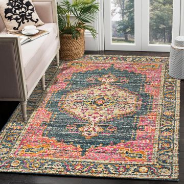 Rugsville Decker Pink Oriental Persian Rug (158 x 228 cm)