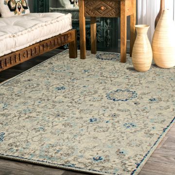 Rugsville Cherish Floral Ivory Persian Rug (150 x 210 cm)