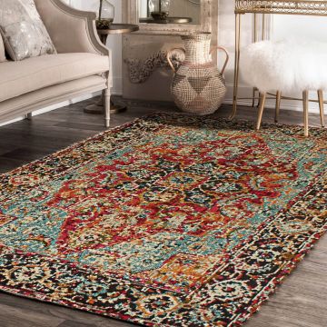 Rugsville Destinee Oriental Red Persian Rug (150 x 240 cm)