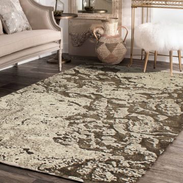 Rugsville Raina Abstract Brown Modern Rug (150 x 240 cm)