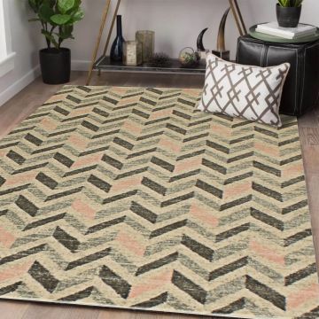 Rugsville Zaniyah Geometric Multi Modern Rug (90 x 150 cm)