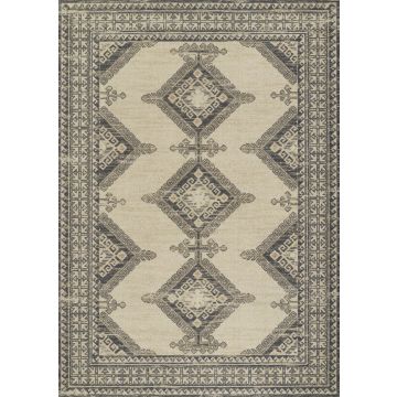 Anatito Anati10 Charcoal Wool Handmade Rug (68 x 225 cm)