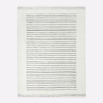 Banded Shag Wool Handmade Rug