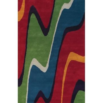 Harlow Soga Abstract Modern Multi Handmade Wool Rug