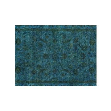 Rugsville Turquoise Overdyed Wool Rug (180 x 270 cm)