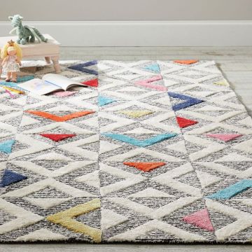 Izzy Nursery Multi Wool Handmade Rug