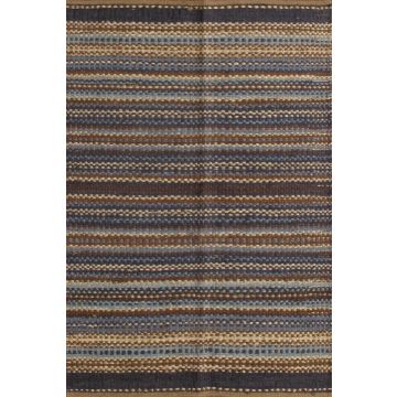 Rugsville Modern Multi Jute Handmade Dhurrie Rug (120 x 180 cm)