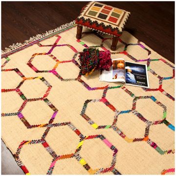 Rugsville Designer Biotech Handmade Wool Dhurrie Rug (150 x 240 cm)