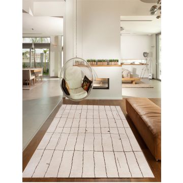 Rugsville Maara Ivory Beni Ourain Moroccan Wool Rug (240 x 300 cm)