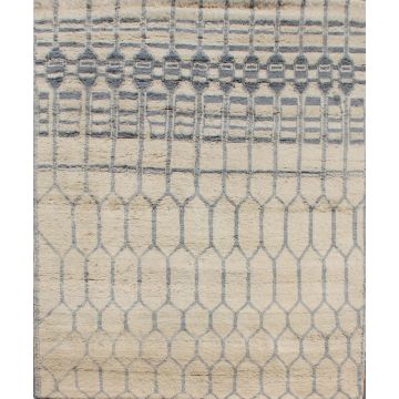 Rugsville Moroccan Beni Ourain Azrou Beige Rug (270 x 360 cm)