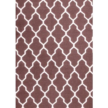 Rugsville Tuscan Trellis Brown Wool Rug