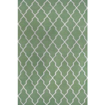 Rugsville Tuscan Trellis Fallon Green Wool Rug