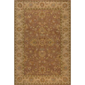 Rugsville Jacob Persian Mocha Tan Vegetable Dyes Hand Knotted Wool Rug (180 x 270 cm)