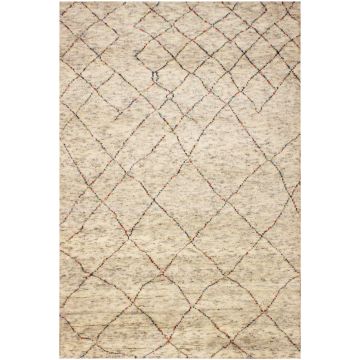 Rugsville Vintage Beni Ourain Moroccan Begie Wool Rug (150 x 240 cm)