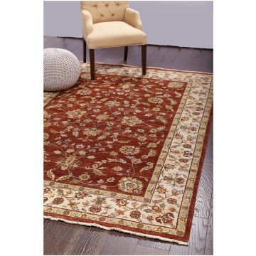 Rugsville Ziegler Rust Beige Wool Rug 10300