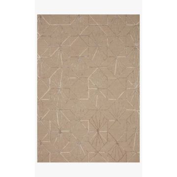 Wagon Sand Modern Handmade Wool & Silk Rug
