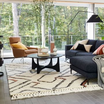 Wanderer Shag Copper Wool Handmade Rug